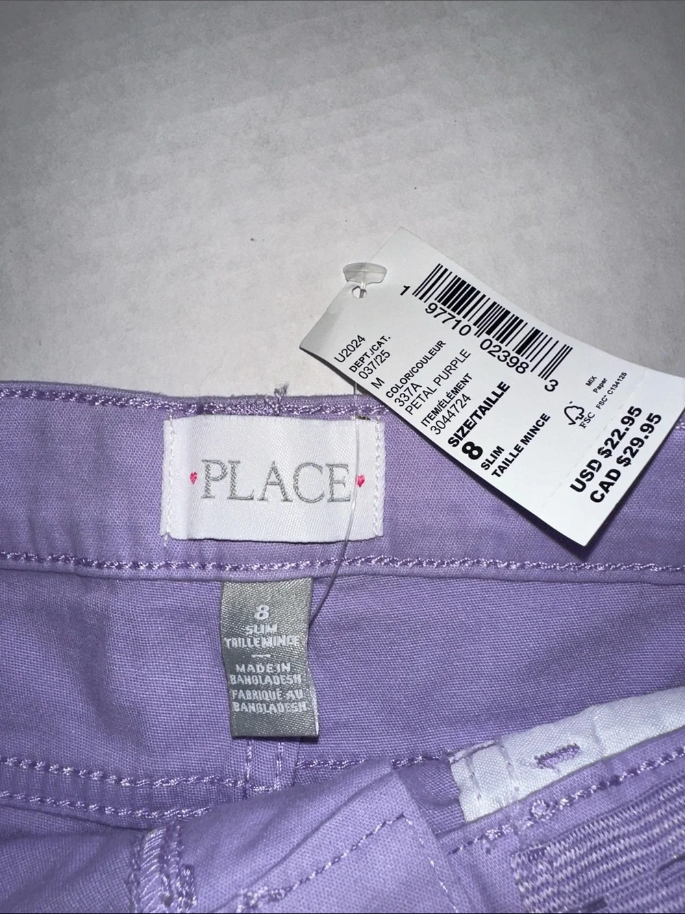 The Children's Place Mint Green & Lavender Knit Bermuda Shorts 2-Pack - NWT